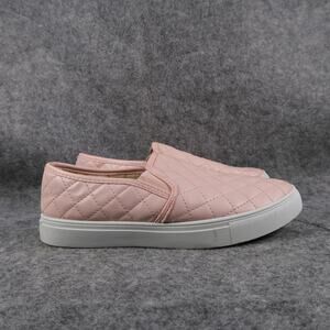 Charles Albert Shoes Womens 7 Sneakers Slip On Quilted Trainer Casual Pink Flat